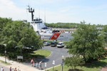 The Coast Guard Cutter Dilligence was just coming back into port.
